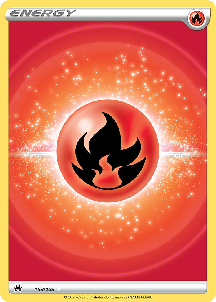 Crown Zenith Fire Energy [Holo] Pokémon card